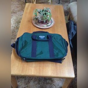 Vintage Lands End Bag Lighthouse Nylon Luggage